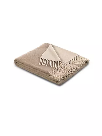 BIEDERLACK | Tagesdecke - Plaid 130x170cm Amarillo Crema | weiss